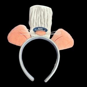 Disney Parks Remy's Ratatouille Adventure Chef’s Hat Headband Ears Cute Whiskers